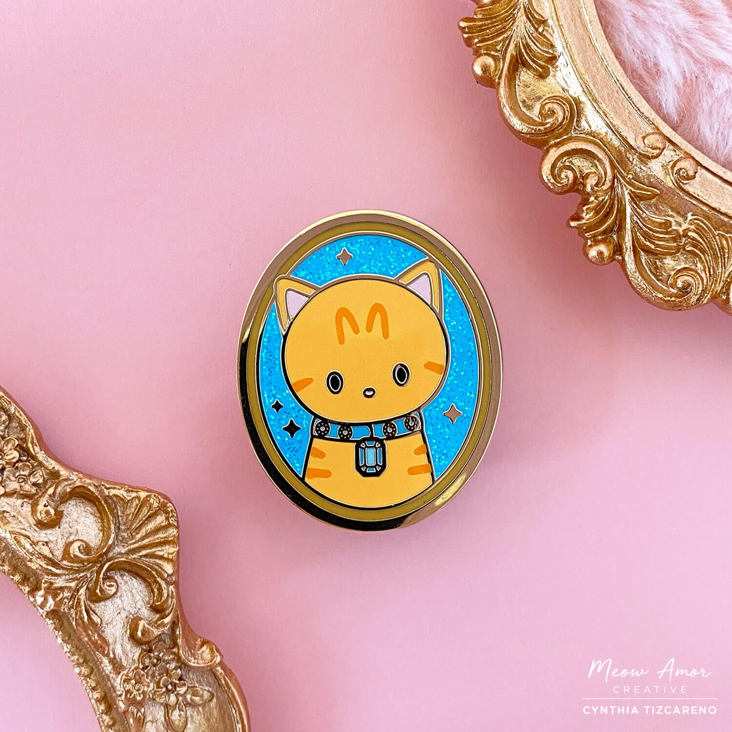 Jushmu Cutest Cat - Metal Enameled Pin