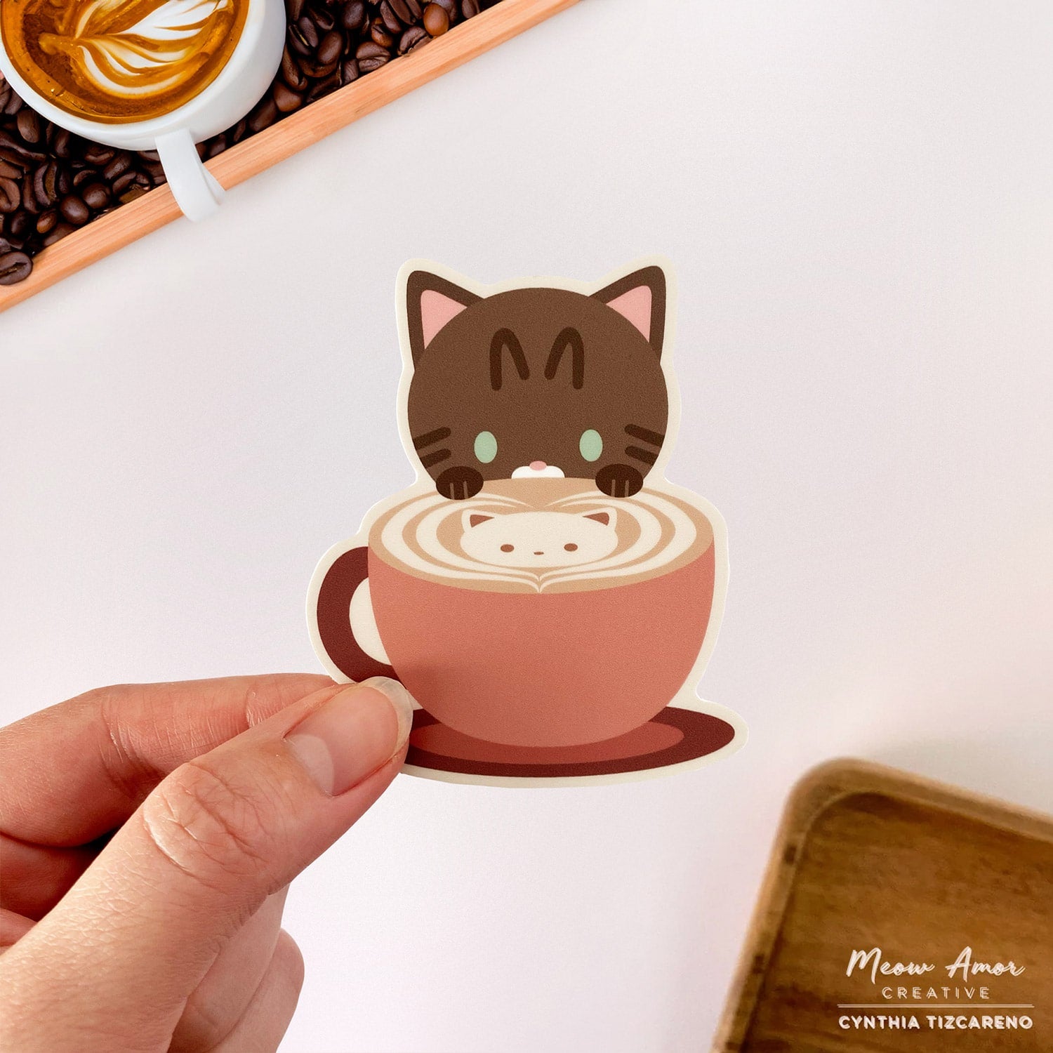 猫の絵　coffeebreak 三猫倶楽部 A3リソグラフ ポスター コーヒーブレーク – KISSA BOOKS
