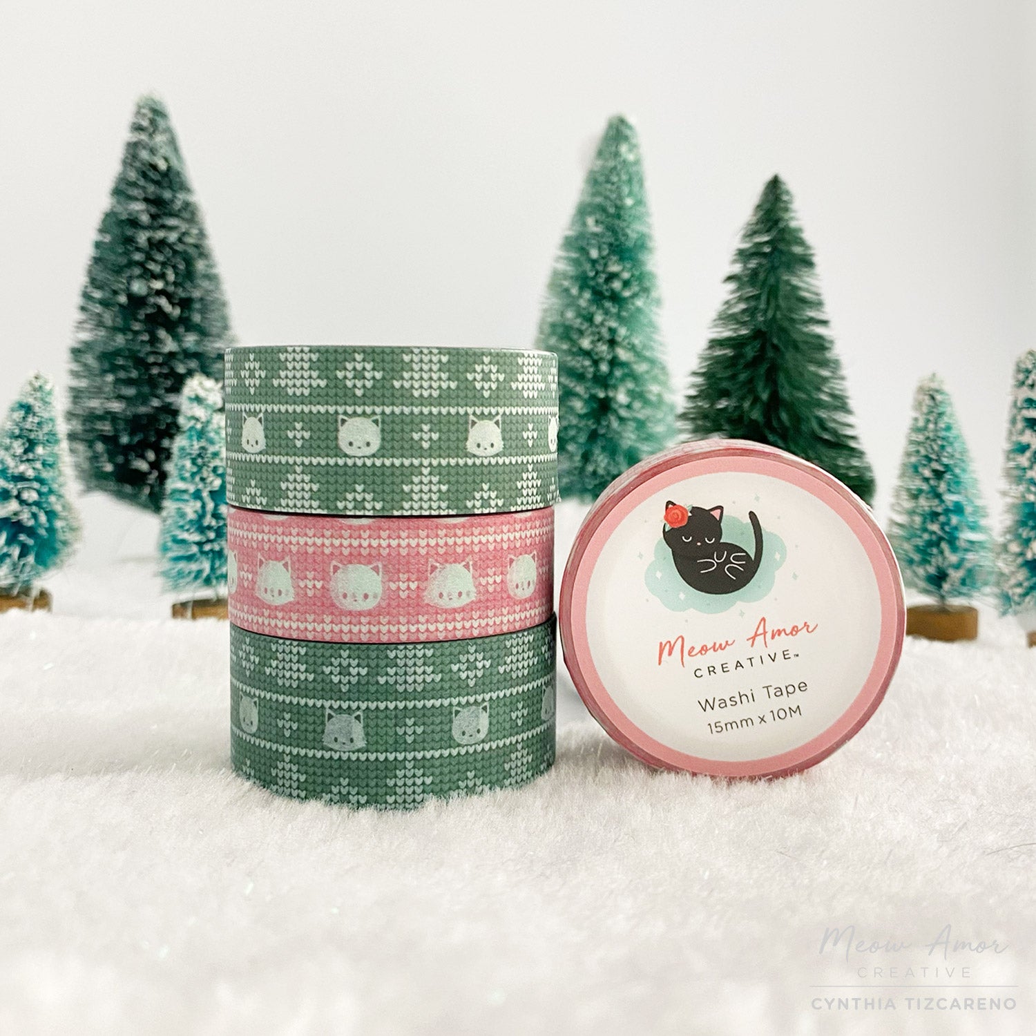 Pink Christmas Washi Tape – Meow Amor Creative