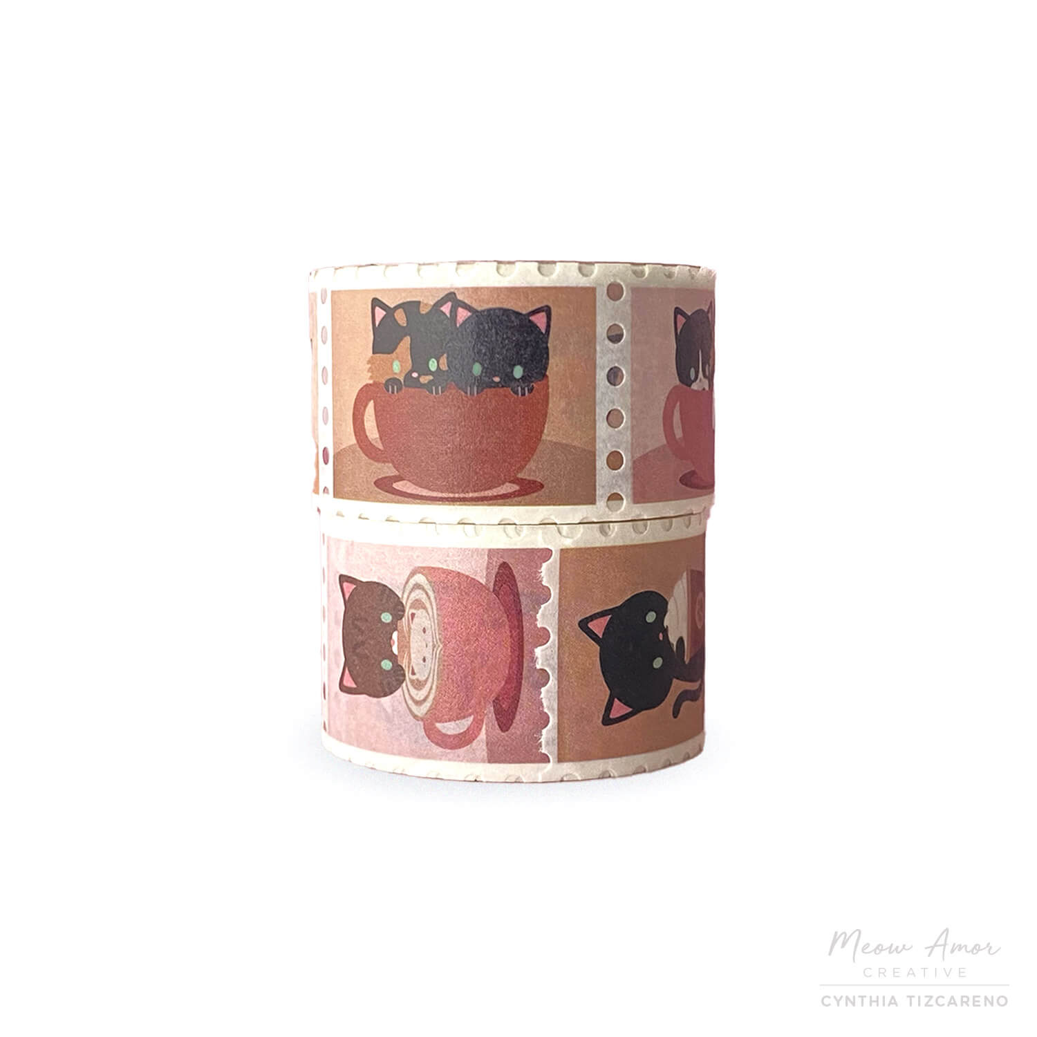 Coffee Cat Stamp Washi Tape – Meow Amor Creative