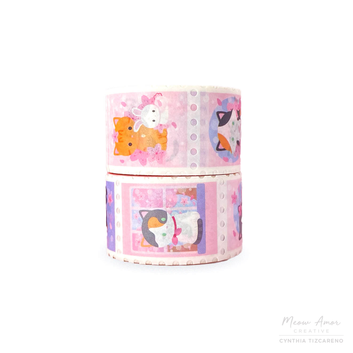 Morning Cherry Blossoms Washi Tape [Foil Stamping]