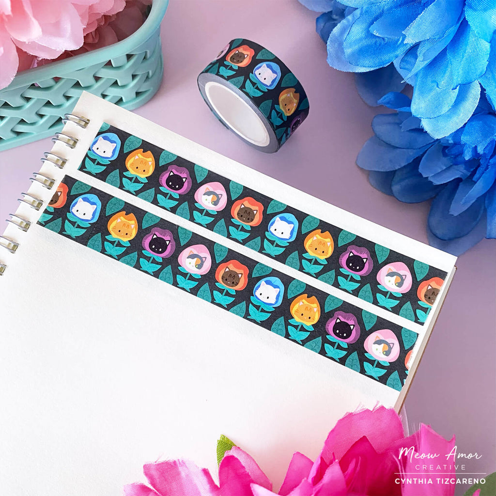 Coffee Cat Stamp Washi Tape – Meow Amor Creative